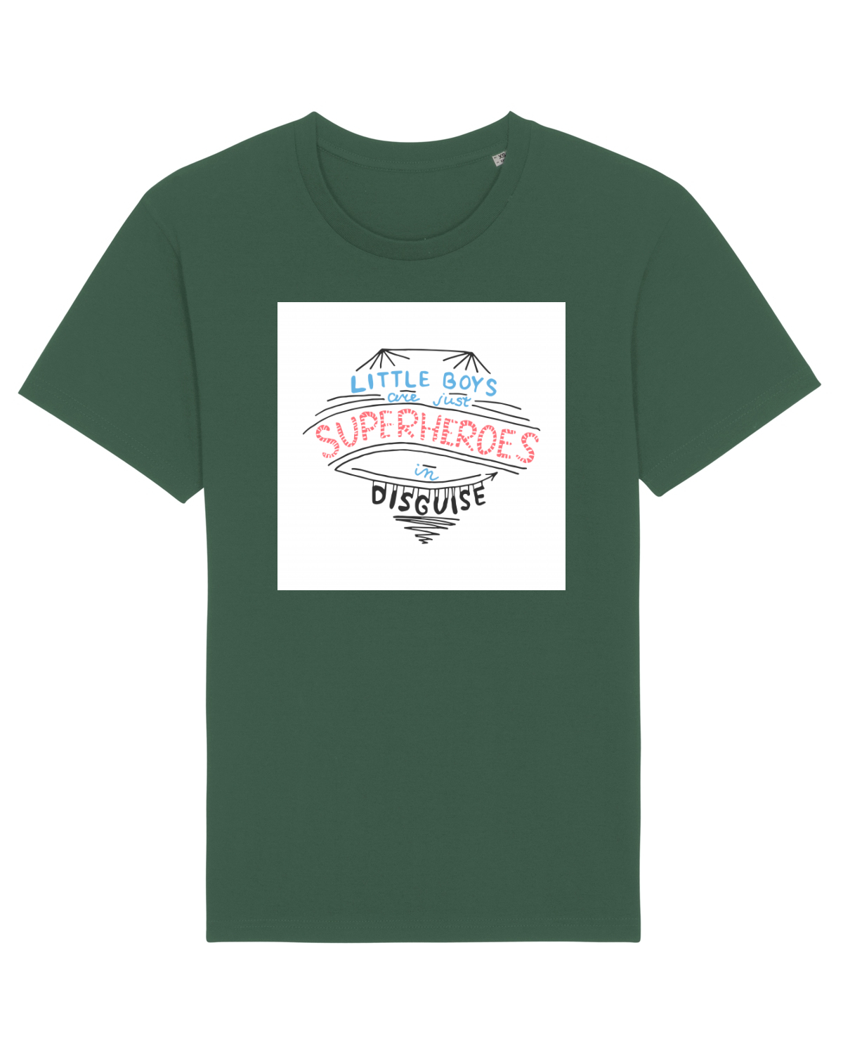 Tricou mânecă scurtă Unisex Rocker Bottle Green