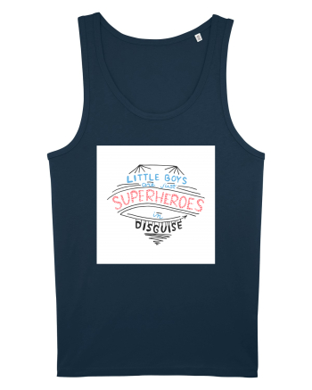 Little Boys are Superheroes Navy