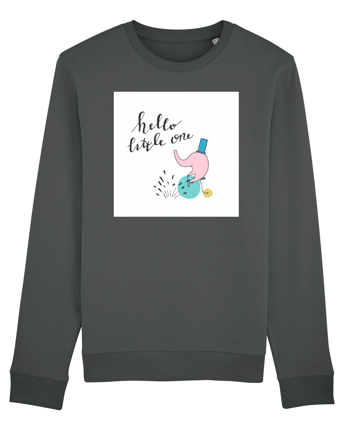 Bluză mânecă lungă Unisex Rise Anthracite