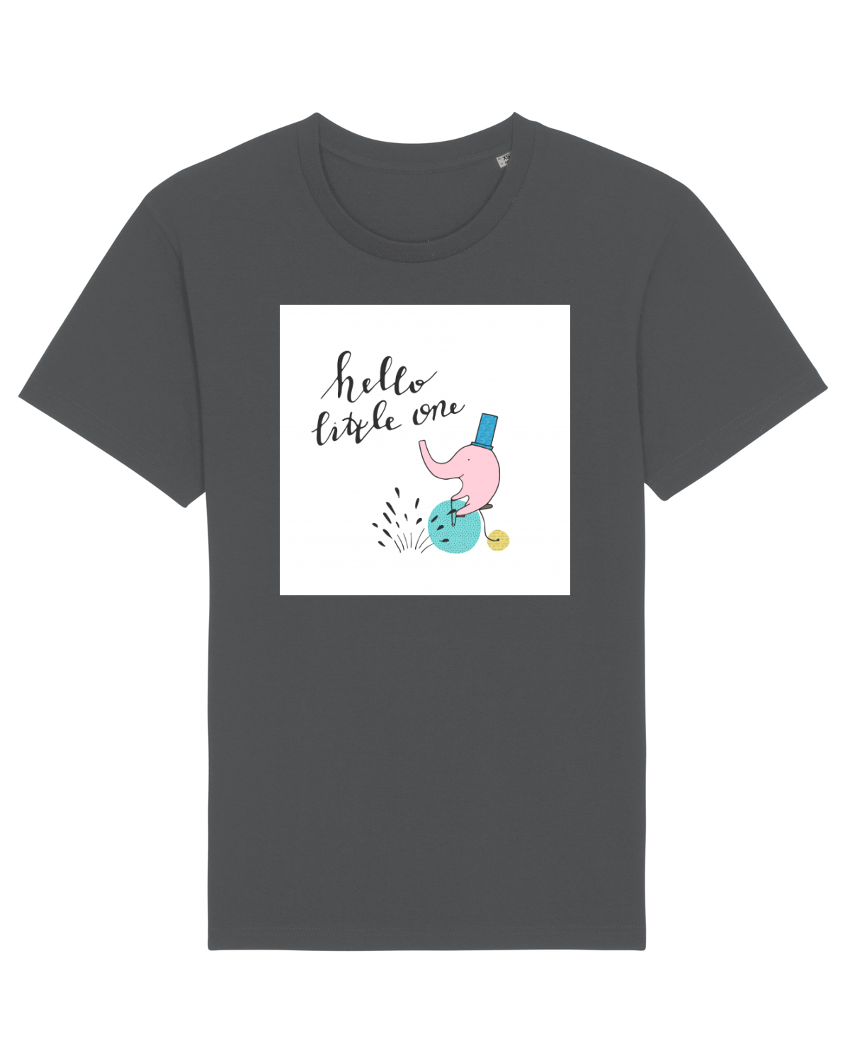 Tricou mânecă scurtă Unisex Rocker Anthracite