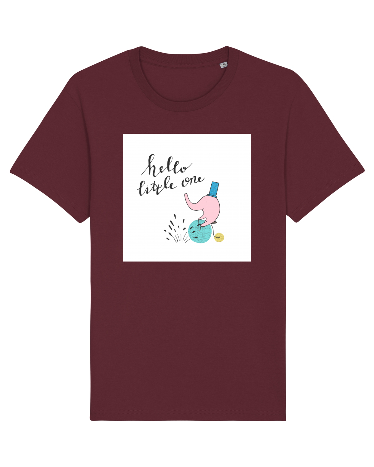 Tricou mânecă scurtă Unisex Rocker Burgundy