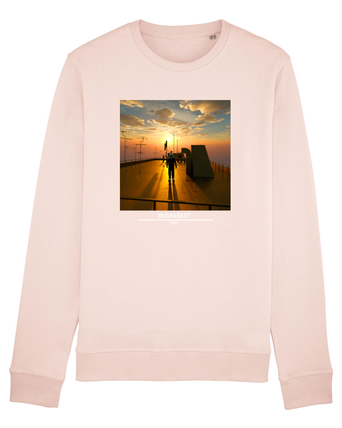 Bluză mânecă lungă Unisex Rise Candy Pink
