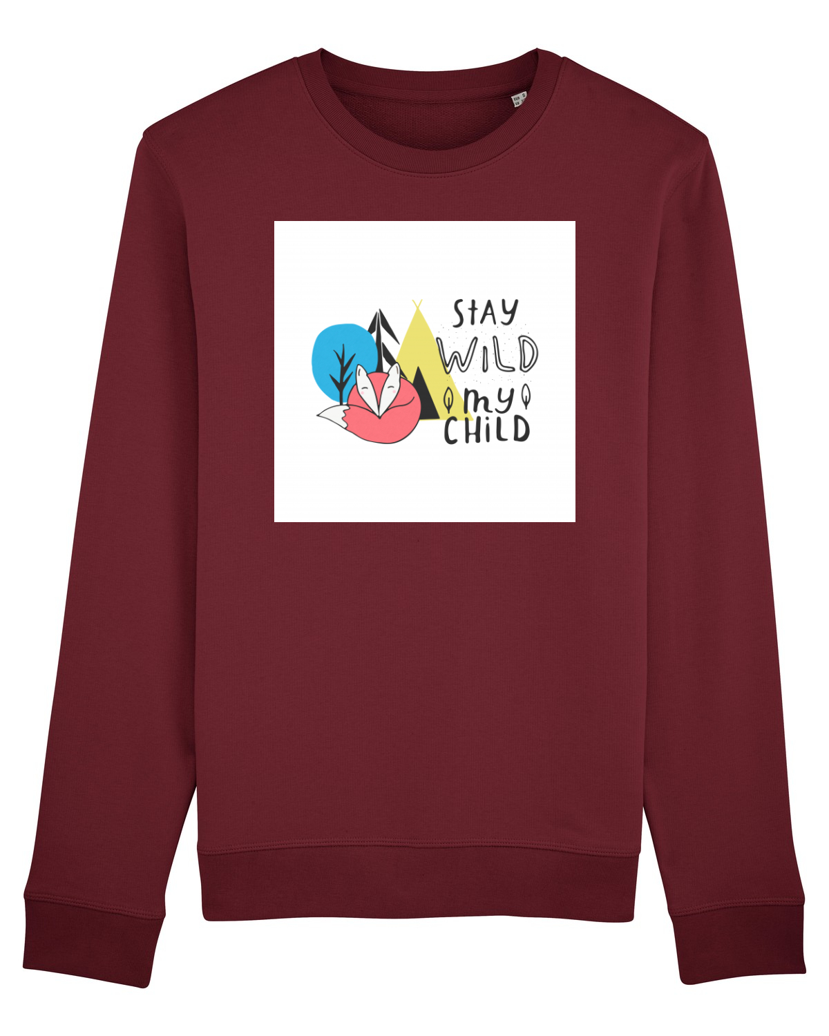 Bluză mânecă lungă Unisex Rise Burgundy