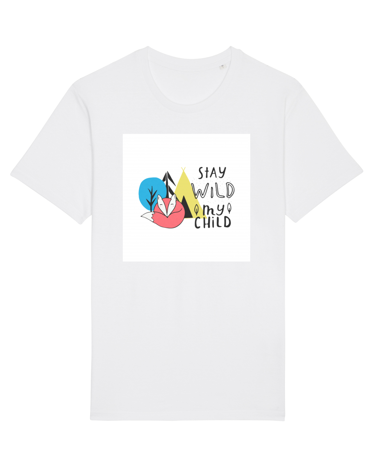 Tricou mânecă scurtă Unisex Rocker White