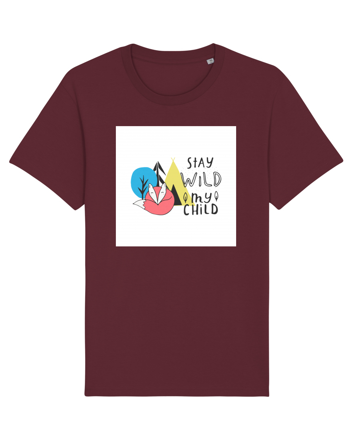 Tricou mânecă scurtă Unisex Rocker Burgundy