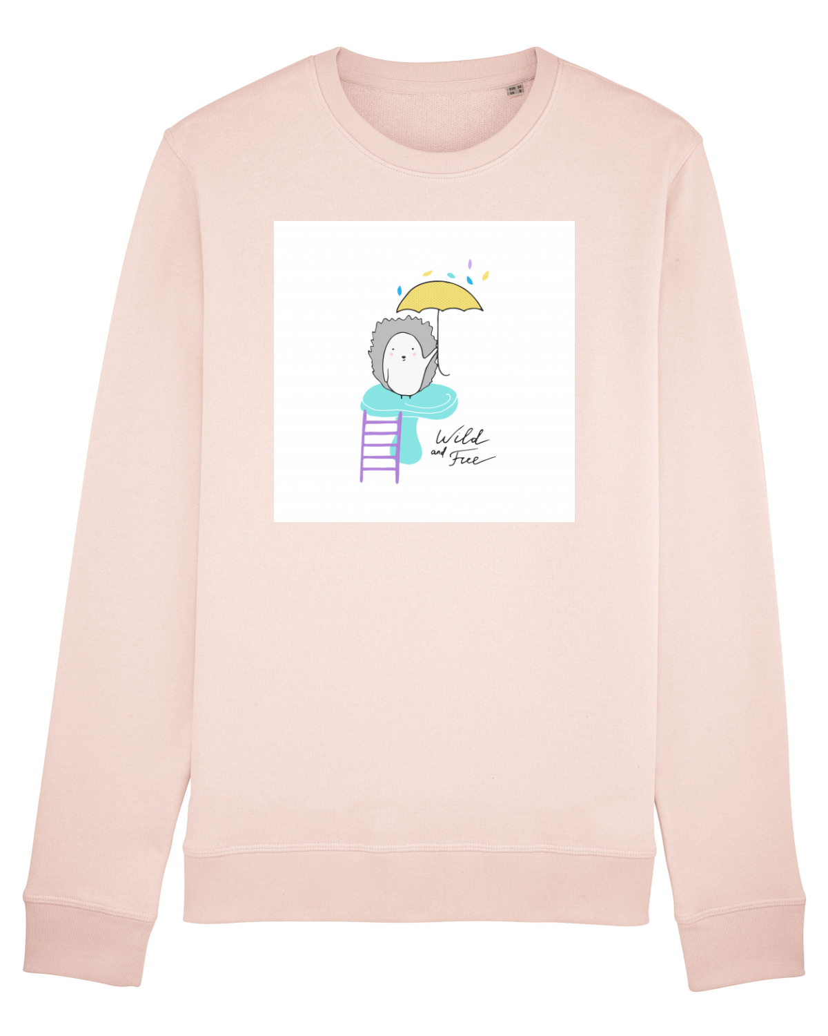 Bluză mânecă lungă Unisex Rise Candy Pink