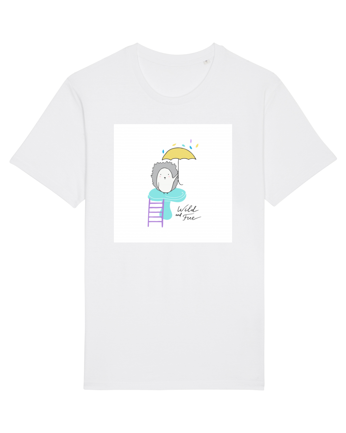 Tricou mânecă scurtă Unisex Rocker White