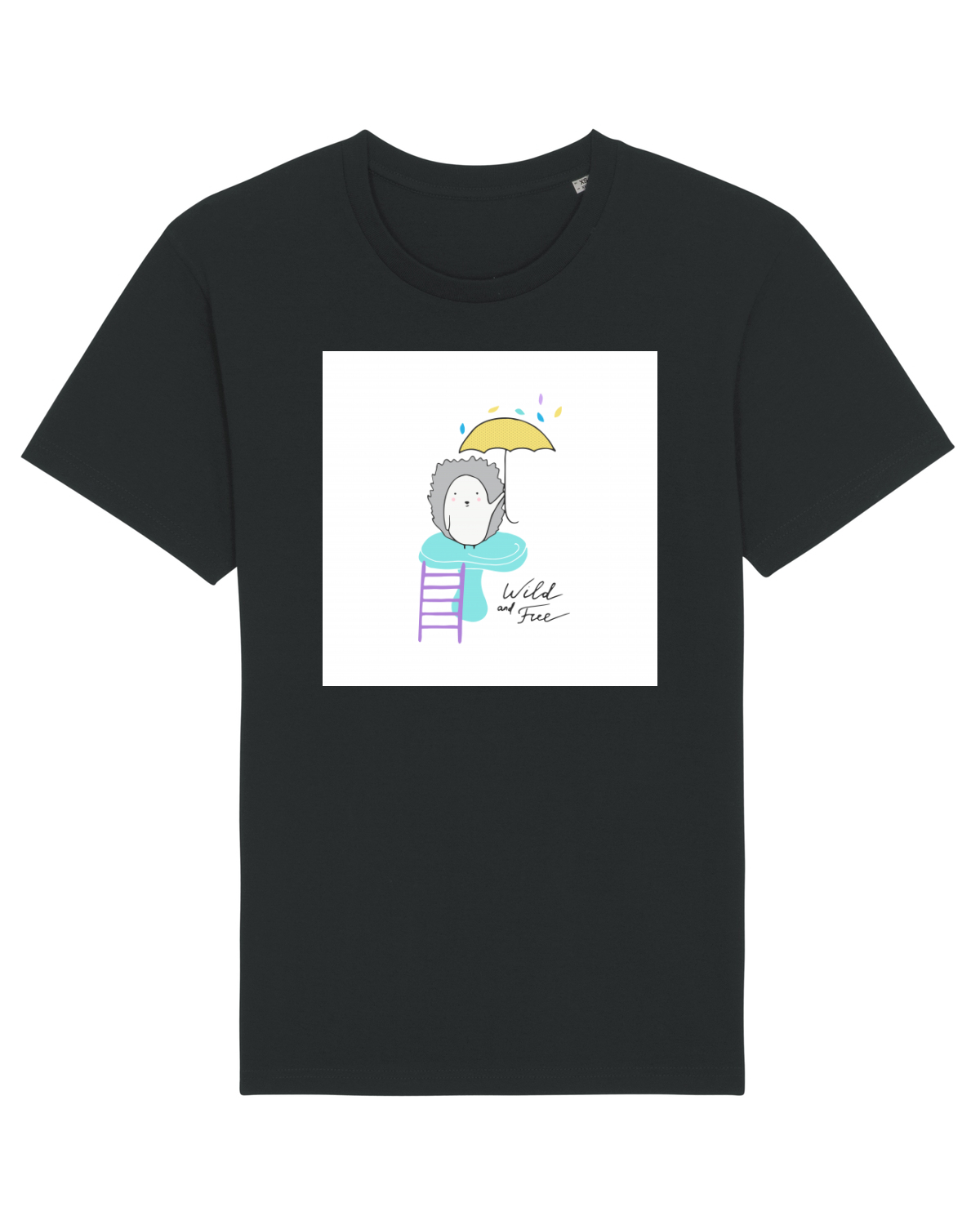 Tricou mânecă scurtă Unisex Rocker Black