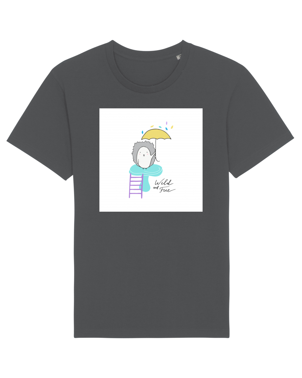 Tricou mânecă scurtă Unisex Rocker Anthracite