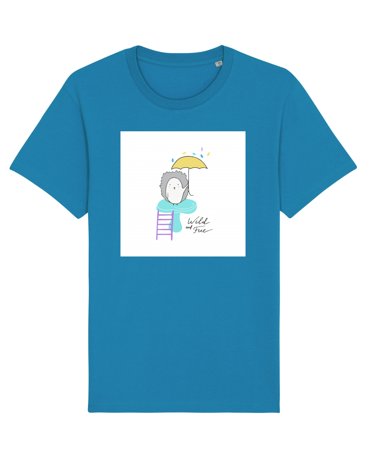 Tricou mânecă scurtă Unisex Rocker Azur