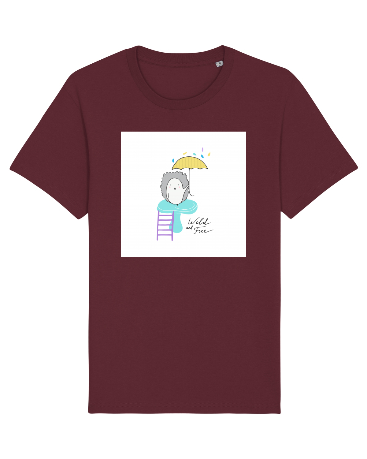Tricou mânecă scurtă Unisex Rocker Burgundy