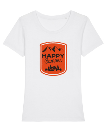 Happy Camper Orange White