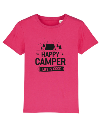 Happy Camper Life is Good Raspberry