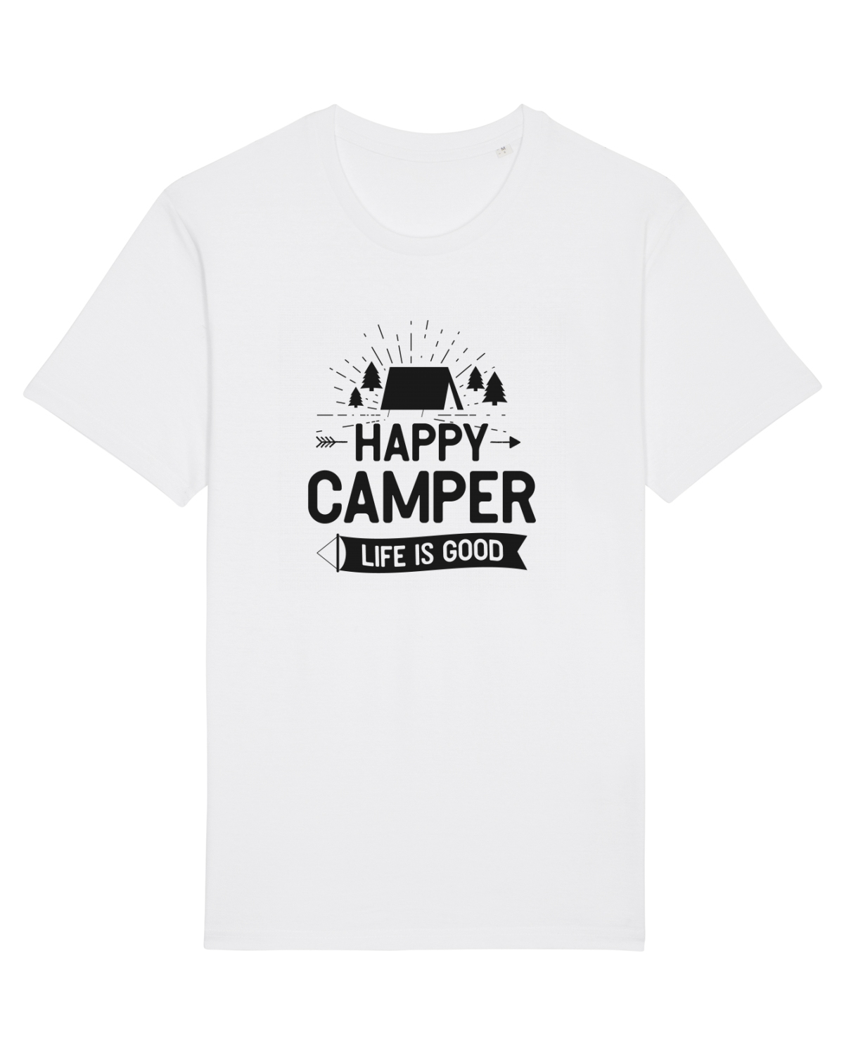 Tricou mânecă scurtă Unisex Rocker White