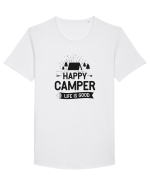 Happy Camper Life is Good Tricou mânecă scurtă guler larg Bărbat Skater