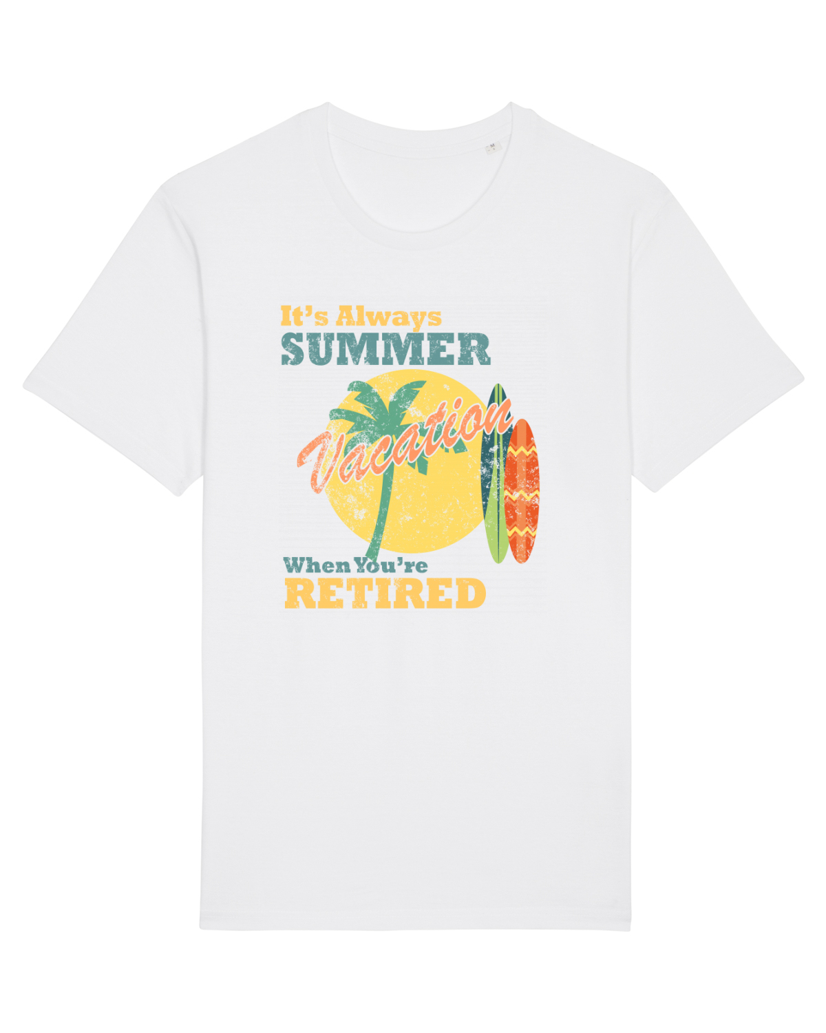 Tricou mânecă scurtă Unisex Rocker White