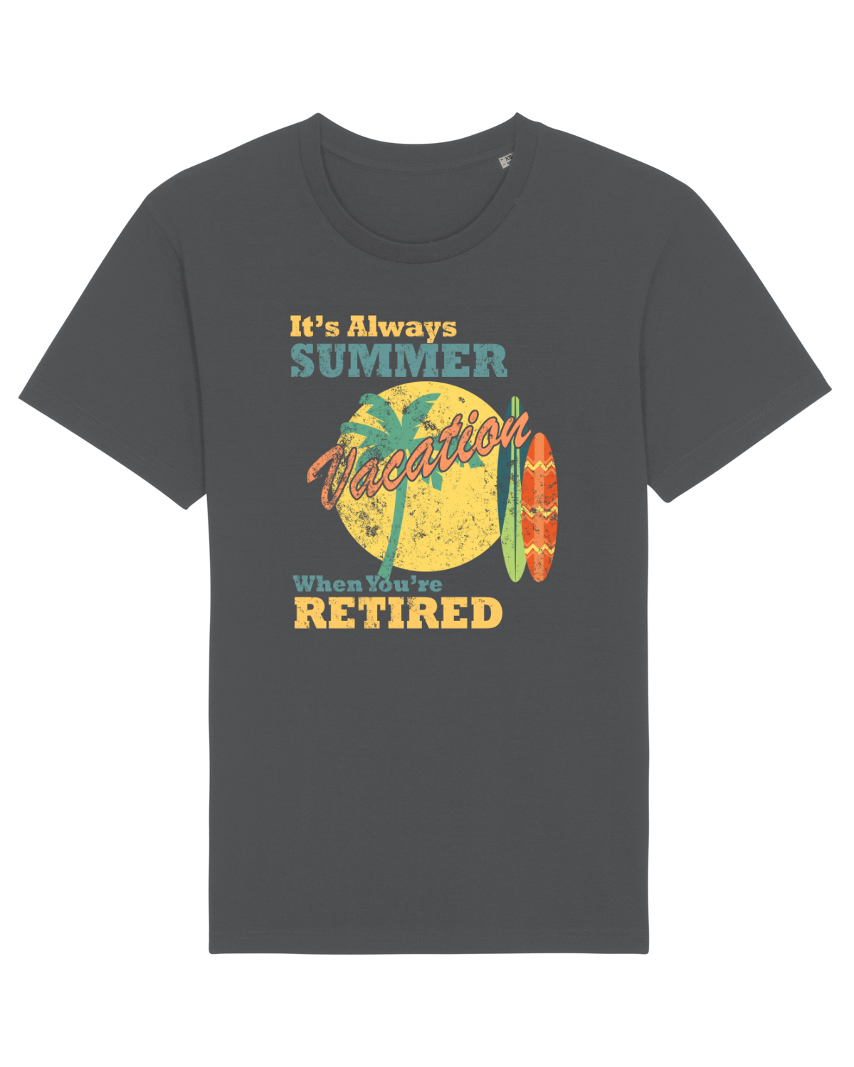 Tricou mânecă scurtă Unisex Rocker Anthracite