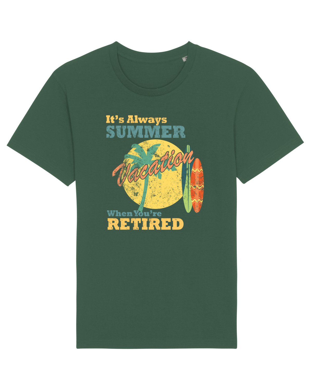 Tricou mânecă scurtă Unisex Rocker Bottle Green