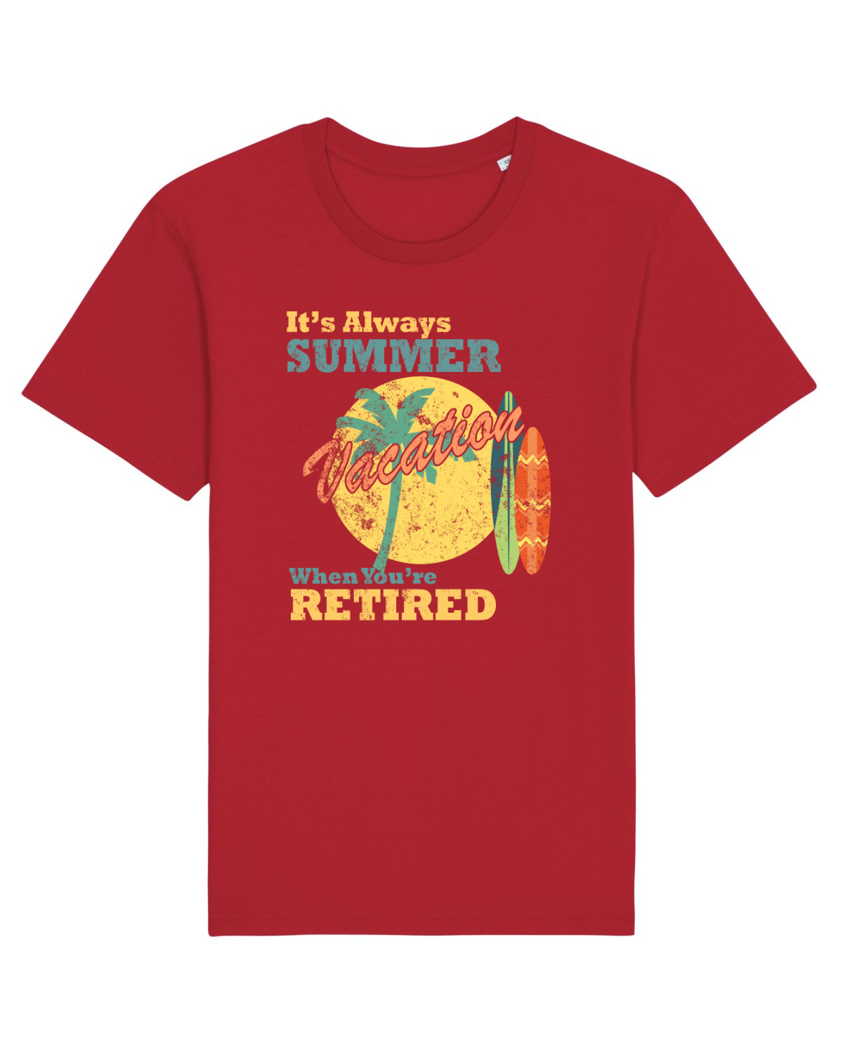 Tricou mânecă scurtă Unisex Rocker Red