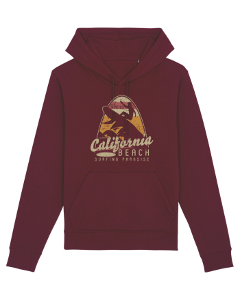 California Beach Surfing Burgundy