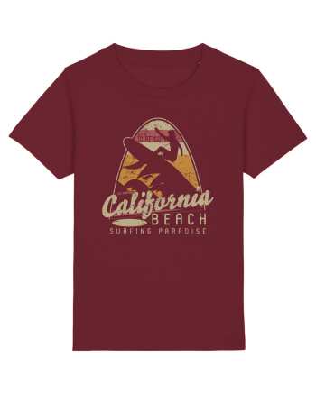 California Beach Surfing Burgundy