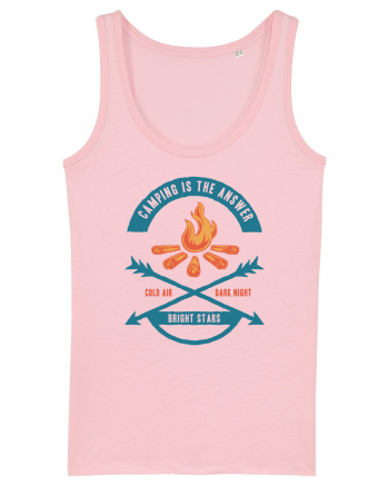 Camping is the Answer Cotton Pink