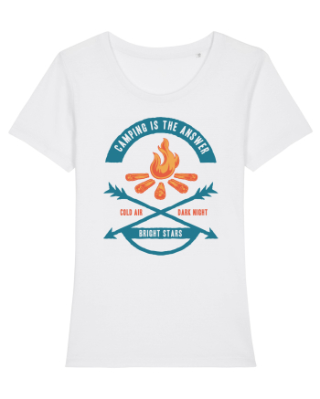 Camping is the Answer White