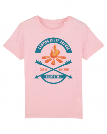 Camping is the Answer Cotton Pink