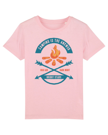 Camping is the Answer Cotton Pink