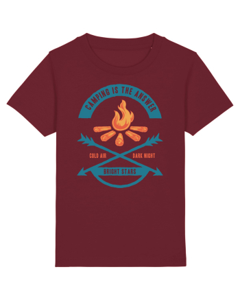 Camping is the Answer Burgundy