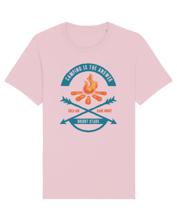 Camping is the Answer Cotton Pink