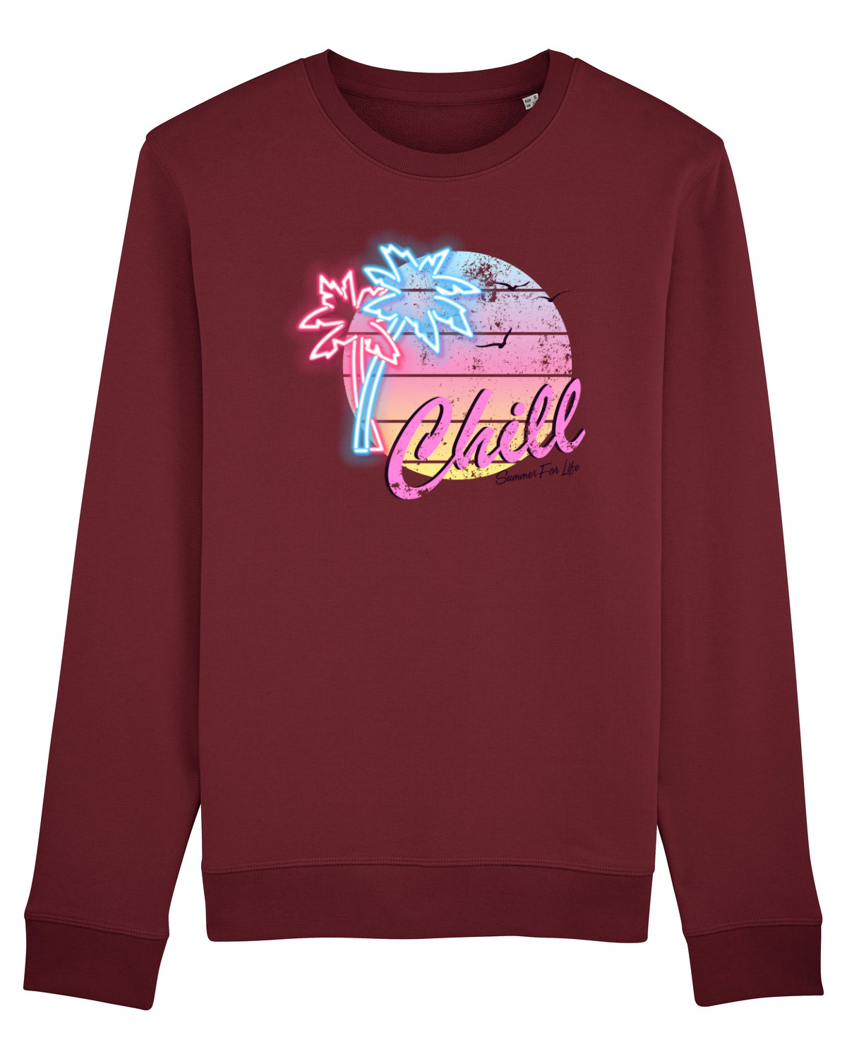 Bluză mânecă lungă Unisex Rise Burgundy