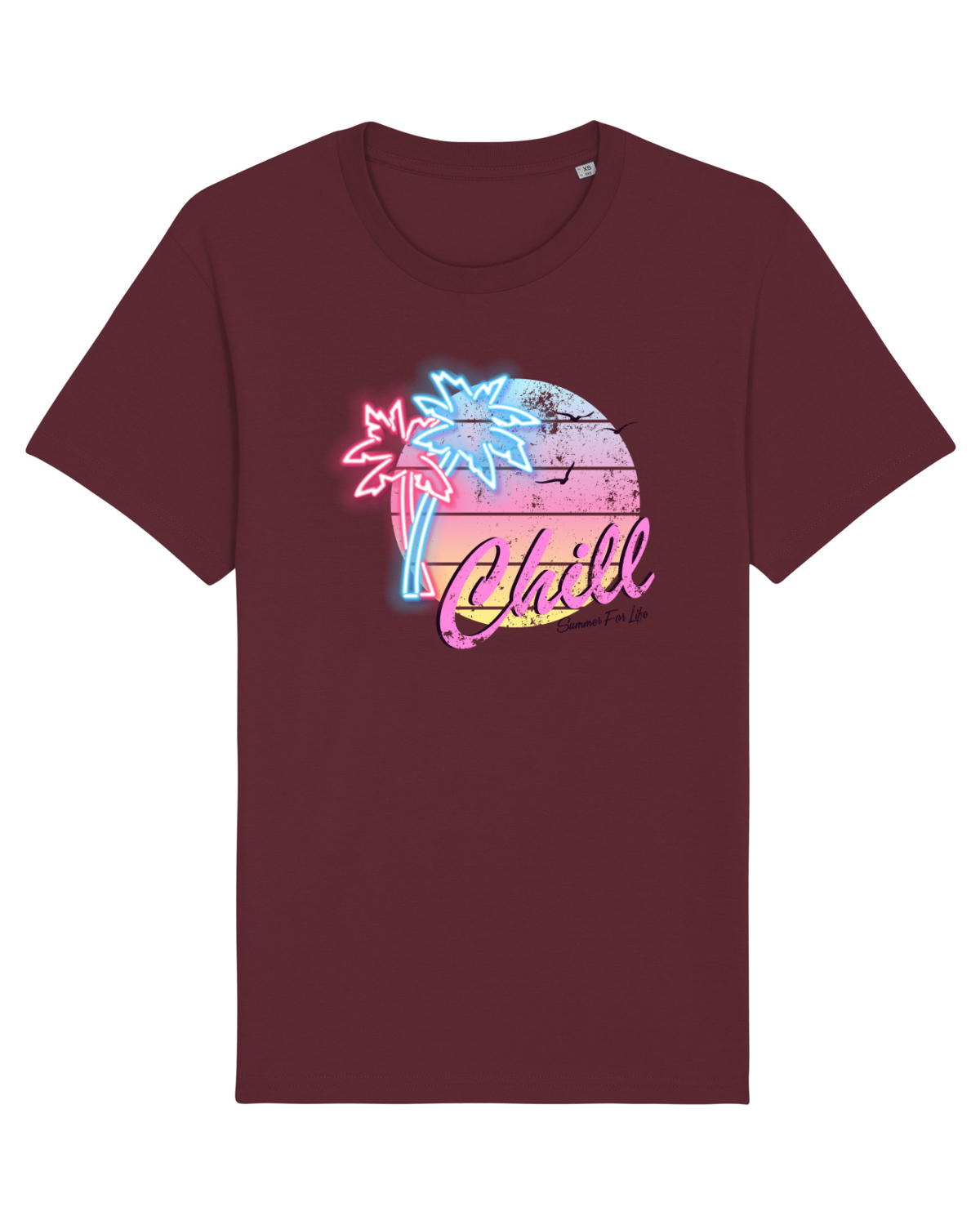 Tricou mânecă scurtă Unisex Rocker Burgundy