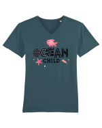 Ocean Cute Tricou mânecă scurtă guler V Bărbat Presenter