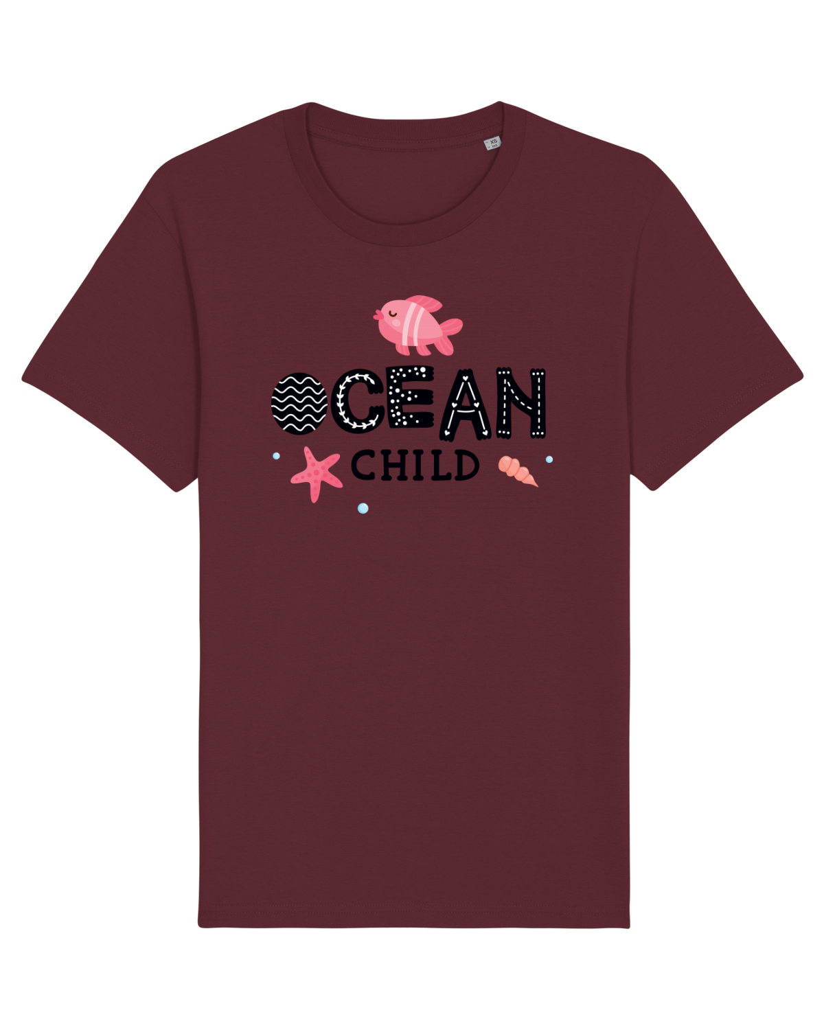 Tricou mânecă scurtă Unisex Rocker Burgundy