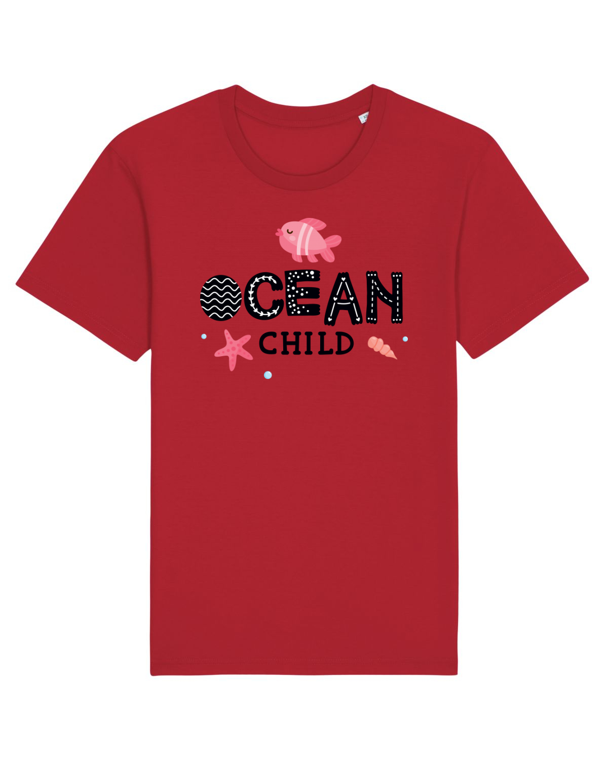 Tricou mânecă scurtă Unisex Rocker Red
