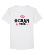 Ocean Cute Tricou mânecă scurtă guler larg Bărbat Skater