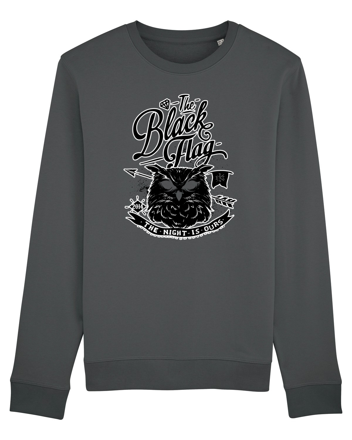 Bluză mânecă lungă Unisex Rise Anthracite