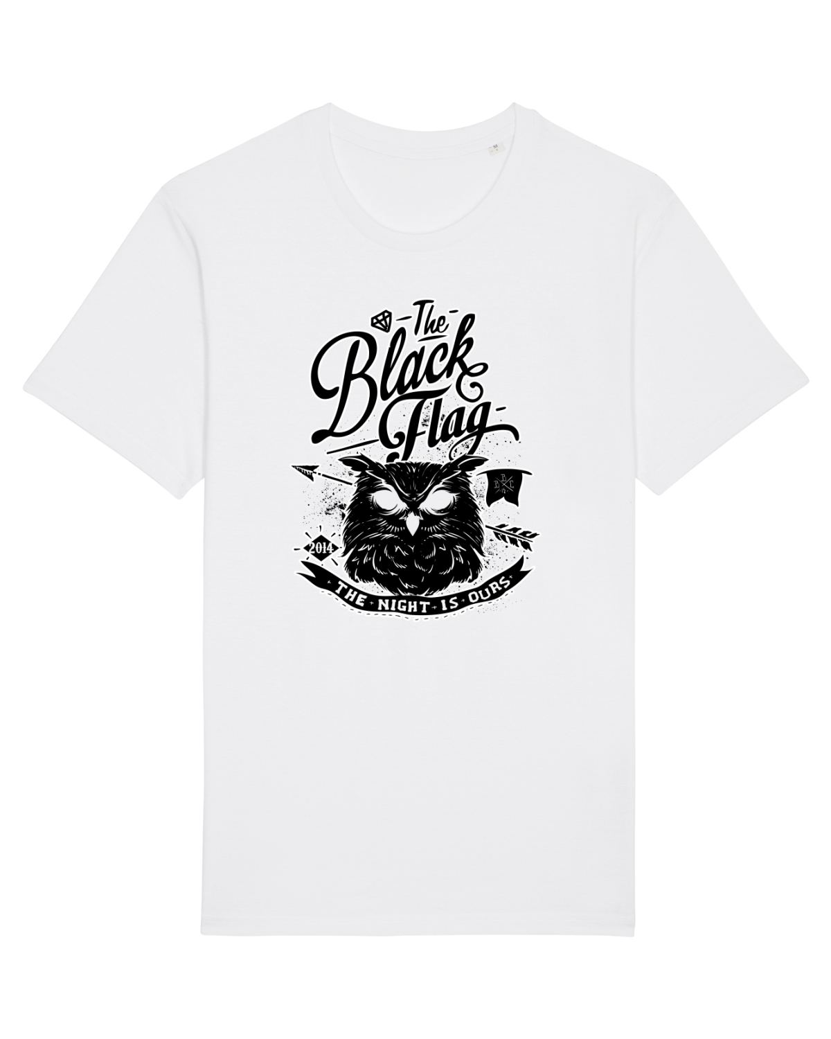 Tricou mânecă scurtă Unisex Rocker White
