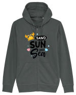 Sand Sun and the Sea Hanorac cu fermoar Unisex Connector