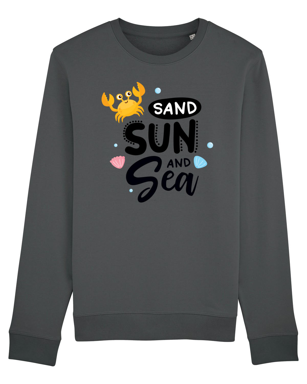 Bluză mânecă lungă Unisex Rise Anthracite