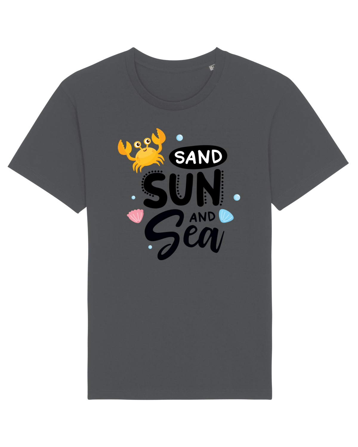 Tricou mânecă scurtă Unisex Rocker Anthracite