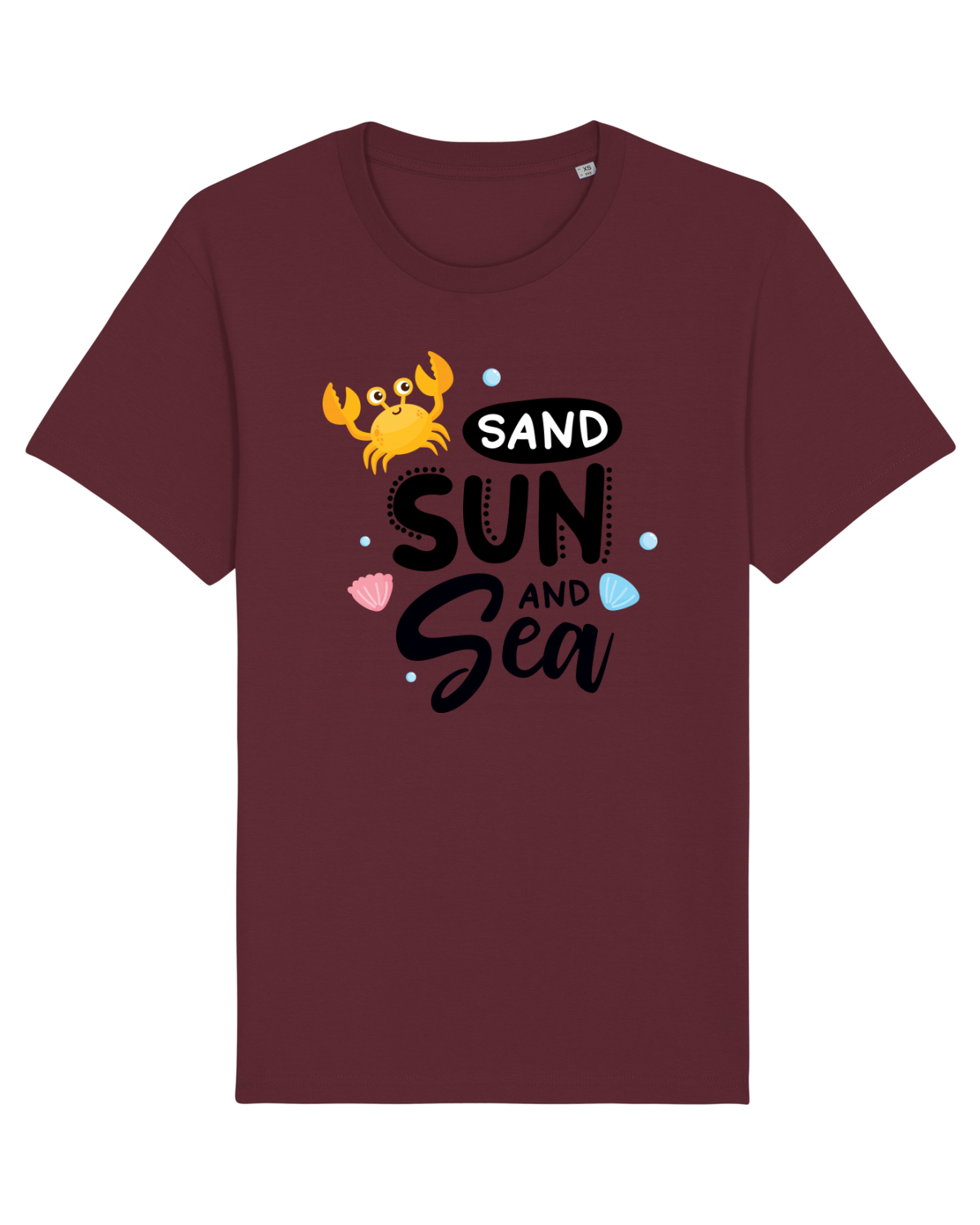 Tricou mânecă scurtă Unisex Rocker Burgundy