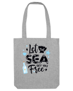 Let the Sea set you Free Sacoșă textilă