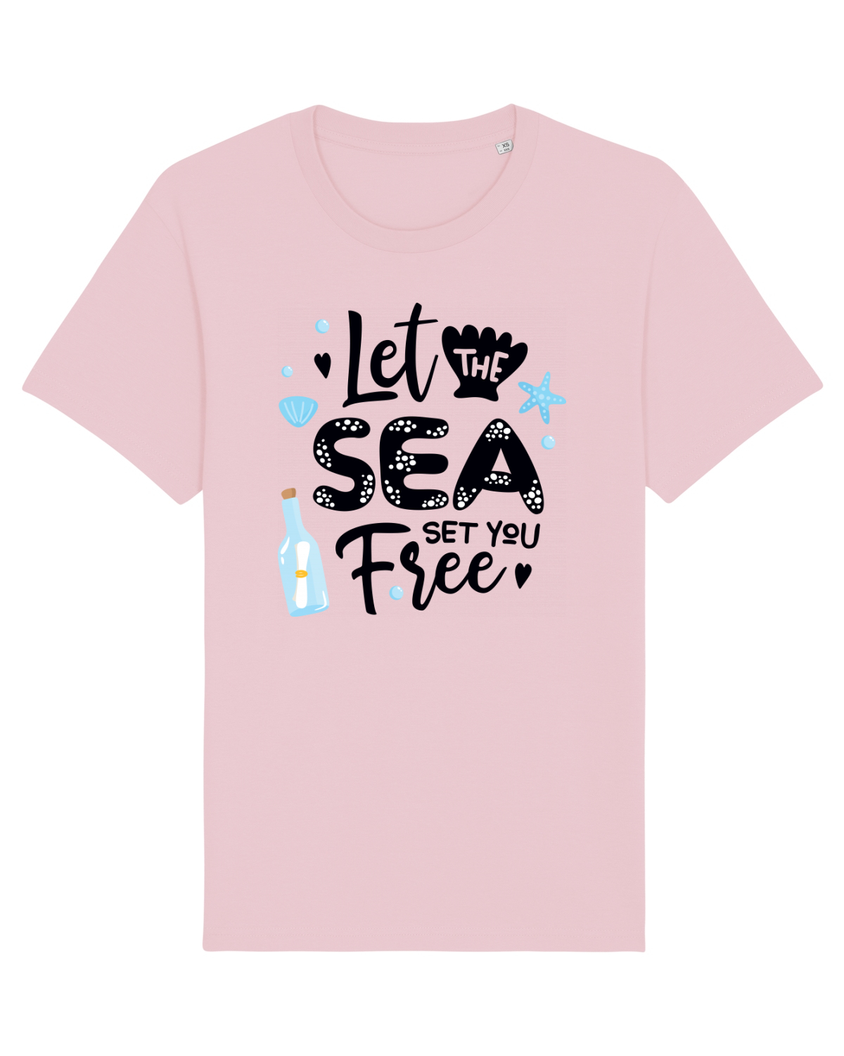 Tricou mânecă scurtă Unisex Rocker Cotton Pink