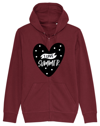 I Love Summer Burgundy