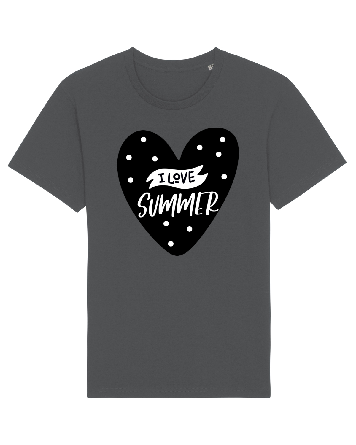 Tricou mânecă scurtă Unisex Rocker Anthracite