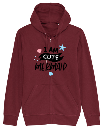 I am a Cute Mermaid Burgundy