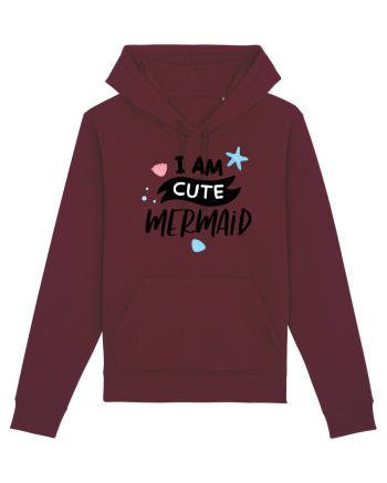 I am a Cute Mermaid Burgundy