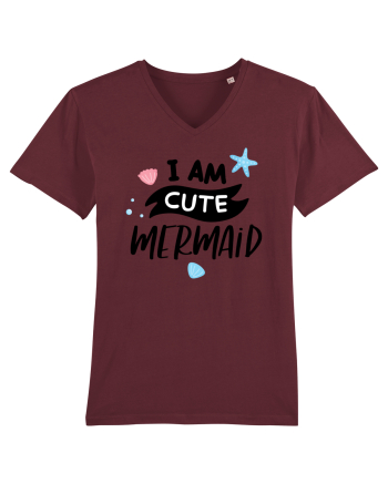 I am a Cute Mermaid Burgundy